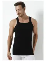 Erkek Siyah Geniş Biyeli Atlet 3'lü Paket Arma Yıldız 1135 - 3 ADET Siyah farklı açı