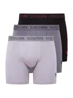 U.S. Polo Assn. Pamuklu Erkek 3Lü Boxer 80517 Görsel