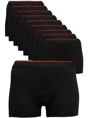 Arma Yıldız Erkek Siyah Likralı Boxer 10lu Paket Arma Yıldız 1144 - 10 ADET