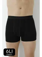 Erkek Siyah Likralı Boxer 6lı Paket Arma Yıldız 1144 - 6 ADET Siyah