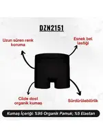 Erkek Siyah Organik Pamuk Boxer Darkzone DZN2151 görsel 5