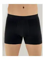 Erkek Siyah Penye Likralı Boxer Arma Yıldız 1144 Siyah