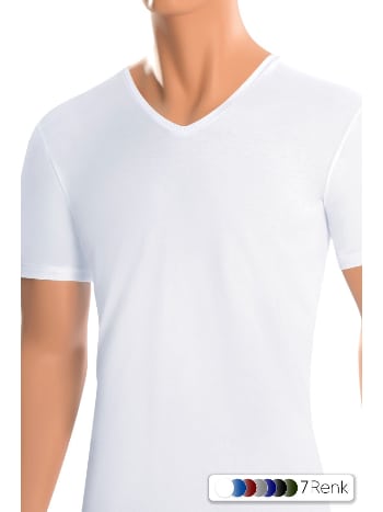 Erkek T-shirt Modal V Yaka Renk Seçenekleri ÖTS 1623