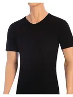 Erkek T-shirt Modal V Yaka Renk Seçenekleri ÖTS 1623 Siyah görsel 4