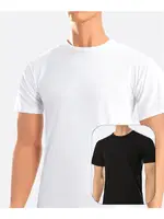 Erkek T-shirt Siyah & Beyaz Süprem ÖTS 1620 Beyaz detay görünüm