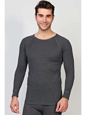 Goldenbay Erkek Termal Geniş Yaka Reglan Uzun Kol İçlik T-Shirt Goldenbay 8565