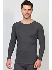 Goldenbay Erkek Termal Geniş Yaka Reglan Uzun Kol İçlik T-Shirt Goldenbay 8565
