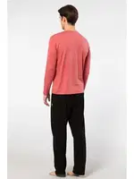 Uzun Kollu Modal Erkek Pijama Takımı Cacharel 2237 Mercan farklı açı