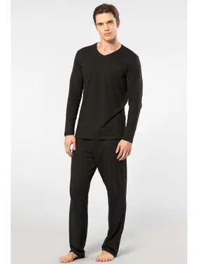 Cacharel Modal Siyah Uzun Kollu Erkek Pijama Takımı Cacharel 2237