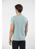 V Yaka Kısa Kollu Likralı Erkek T-shirt 1332 YEŞİL1 farklı açı