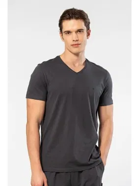 Cacharel V Yaka Rahat Kesim Erkek T-shirt Cacharel 2170