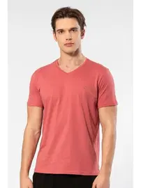 Cacharel V Yaka Kısa Kollu Erkek T-shirt Cacharel 2170