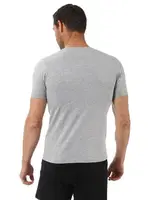 Erkek V Yaka Yarım Kol Pamuklu T-Shirt Fanila Özkan 0273 Gri görsel 6
