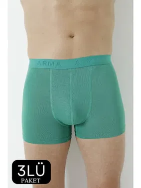 Arma Yıldız Erkek Yeşil Bambu Boxer 3lü Paket Arma Yıldız 1172 - 3 ADET