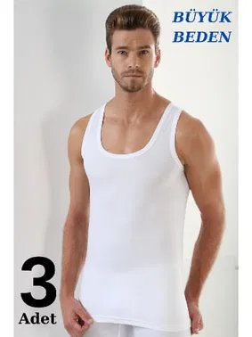 Arma Yıldız Erkek %100 Pamuklu Büyük Beden Atlet Arma Yıldız 1142 - 3 ADET