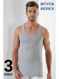 Arma Yıldız Erkek %100 Pamuklu Büyük Beden Atlet Arma Yıldız 1142 - 3 ADET