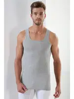 Erkek %100 Pamuklu Büyük Beden Atlet Arma Yıldız 1142 - 3 ADET Gri farklı açı