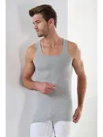 Erkek %100 Pamuklu Büyük Beden Atlet Arma Yıldız 1142 - 3 ADET Gri detay görünüm