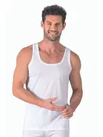 Erkek %100 Pamuklu Süprem Esnek Rahat Kalın Askılı Örme Atlet Özkan 11407 Beyaz görsel 5