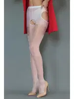 Fantazi Taşlı Bayan Külotlu Çarap Beyaz Daymod D1121198 Beyaz