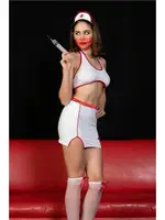 Fantezi Beyaz Hemşire Takımı Gallipoli MGP6556 detay görünüm