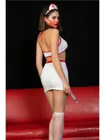 Fantezi Beyaz Hemşire Takımı Gallipoli MGP6556 farklı açı