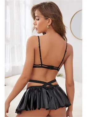 Phevos Fantezi Deri Etek Büstiyer Takım Phevos 011-008015 - Alternatif Görünüm