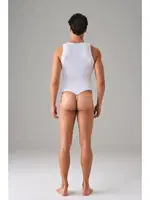 Fantezi Erkek Basic String Body Doreanse 3033 Beyaz detay görünüm