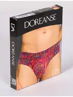 Fantezi Erkek Şahmeran Desenli Jockstrap String Doreanse 1016 Bordo farklı açı