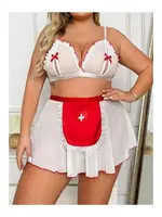 Fantezi Kadın Hemşire Kostümü NightLight 3636 Beyaz farklı açı