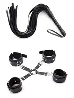 Fantezi Kırbaç Esaret Seti missisX 6025 Siyah