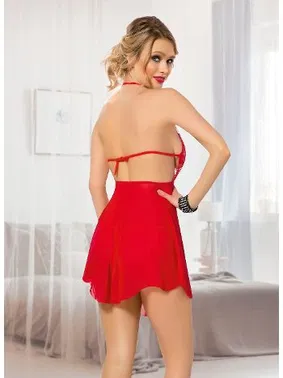 Lily Bianca Fantezi Kırmızı Dantelli Takım Lily Bianca 509 - Alternatif Görünüm