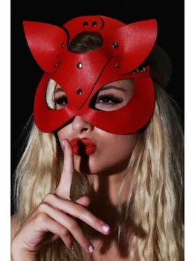 missisX Fantezi Kırmızı Deri Maske missisX 6039