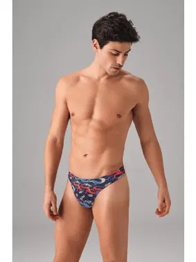 Doreanse Fantezi Renkli Ejderha Desenli Erkek String Doreanse 1200