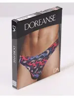 Fantezi Renkli Ejderha Desenli Erkek String Doreanse 1200 Lacivert görsel 4