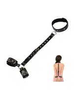 Fantezi Sırt Detaylı Esaret Kelepçesi missisX 8028 Siyah detay görünüm