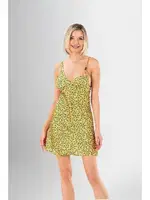 Farklı Askılı 2Li Kısa Sabahlık Gecelik Takımı Ahu Loriva 1943 Yeşil detay görünüm