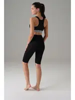 File Dekolte Detaylı Kadın Spor Sütyeni Doreanse 5578 Siyah farklı açı