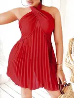 Fırfırlı Kırmızı Büyük Beden Fantezi Gecelik Pink Night 6660 Kırmızı