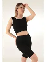 Fitilli Desteksiz Kalın Askılı Spor Büstiyer Miorre 999-ZZ0121 Siyah görsel 4