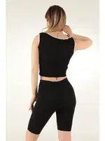 Fitilli Desteksiz Kalın Askılı Spor Büstiyer Miorre 999-ZZ0121 Siyah görsel 8