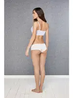 Fitilli İnce Askılı Kadın Spor Sütyen Doreanse 5595 Beyaz detay görünüm