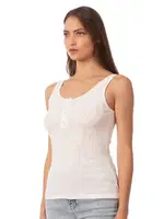 Fitilli Pamuklu Likralı Kaşkorse Patlı Kalın Askılı Örme Kadın Atlet Özkan 27063  Ekru farklı açı