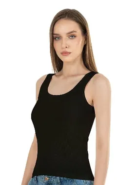 Özkan Fitilli Pamuklu Örme Kalın Askılı Kadın Atlet Özkan 26815  - Alternatif Görünüm