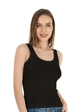 Özkan Fitilli Pamuklu Örme Kalın Askılı Kadın Atlet Özkan 26815 