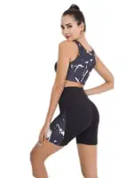 Fitness Kısa Tayt Büstiyer Spor Takım Lady 4004 Görsel detay görünüm