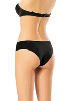 Lazer Kesim Midi Slip Külot Flex Fit 6008 Siyah detay görünüm