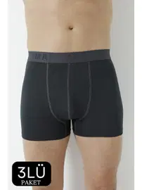 Arma Yıldız Füme Bambu Erkek Boxer 3lü Paket Arma Yıldız 1172 - 3 ADET