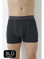 Füme Bambu Erkek Boxer 3lü Paket Arma Yıldız 1172 - 3 ADET Füme