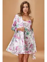 Fuşya Saten Kimono Takım Fuşya Nurteks 5354 Fuşya